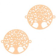 Metall Bohemian Anhänger Tree of life 15mm Rosegold